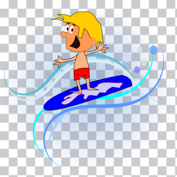 SVG Comic character surfer vector graphics SVG Comic character surfer vector graphics