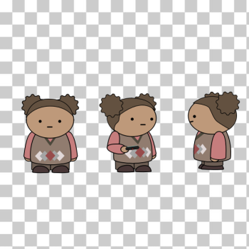 SVG Comic character wearing a sweater vest SVG Comic character wearing a sweater vest