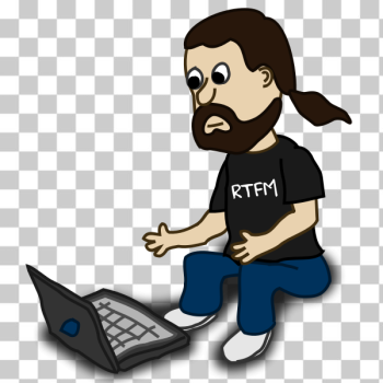 SVG Comic character with a laptop vector illustration SVG Comic character with a laptop vector illustration