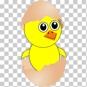 SVG Comic chick vector illustration SVG Comic chick vector illustration