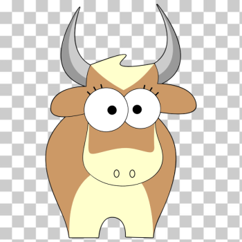 SVG Comic Cow Character SVG Comic Cow Character