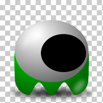 SVG Comic green alien
