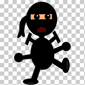 SVG Comic ninja vector illustration SVG Comic ninja vector illustration