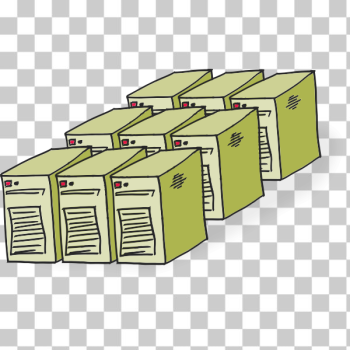 SVG Comic-style servers vector illustration SVG Comic-style servers vector illustration
