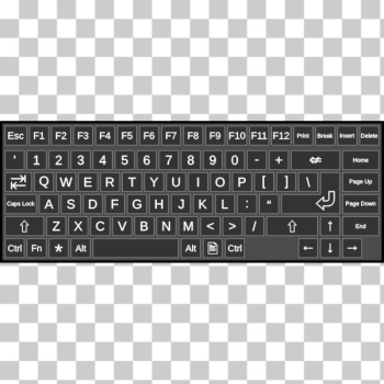 SVG Compact computer keyboard SVG Compact computer keyboard