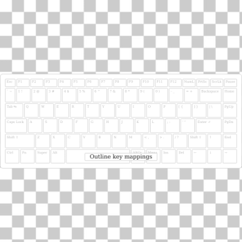 SVG Computer keyboard template SVG Computer keyboard template