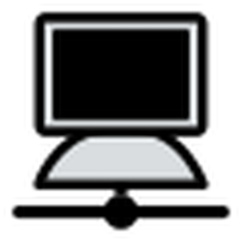 SVG Computer on network icon SVG Computer on network icon