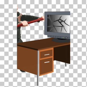 SVG Computer rage vector drawing SVG Computer rage vector drawing
