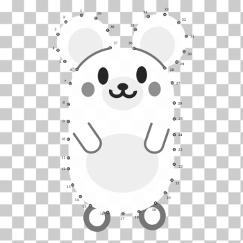 SVG Connect the dots mouse vector SVG Connect the dots mouse vector