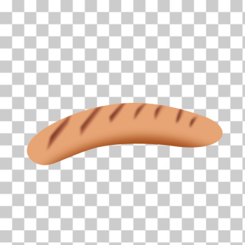 SVG Cooked sausage SVG Cooked sausage