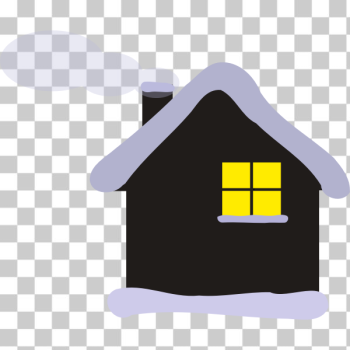 SVG Cottage in winter SVG Cottage in winter