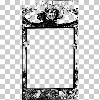 SVG Country folk frame SVG Country folk frame