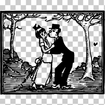 SVG Couple kissy