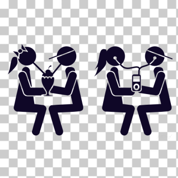 SVG Couple on date vector illustration SVG Couple on date vector illustration