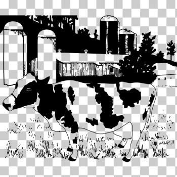 SVG cow on farm SVG cow on farm
