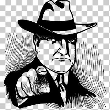 SVG Cowboy pointing