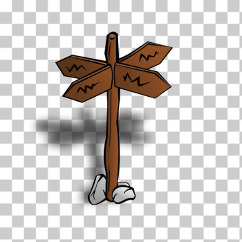SVG Crossroads sign vector image SVG Crossroads sign vector image