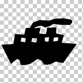 SVG Cruise ship cartoon silhouette SVG Cruise ship cartoon silhouette