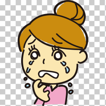 SVG Crying female vector image SVG Crying female vector image