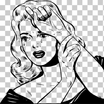 SVG Crying woman SVG Crying woman