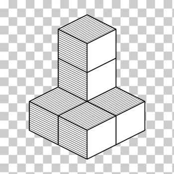 SVG Cube tower vector image SVG Cube tower vector image