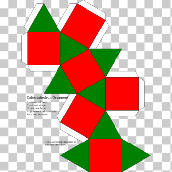 SVG Cuboctahedron ornament SVG Cuboctahedron ornament