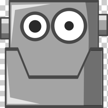 SVG Cute robot portrait vector image SVG Cute robot portrait vector image