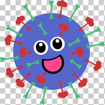SVG Cute virus illustration SVG Cute virus illustration