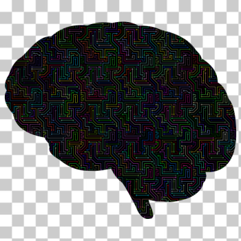SVG Cyber Brain Prismatic With Background SVG Cyber Brain Prismatic With Background