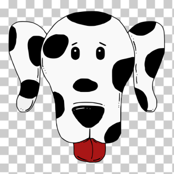 SVG Dalmatian dog portrait vector graphics SVG Dalmatian dog portrait vector graphics