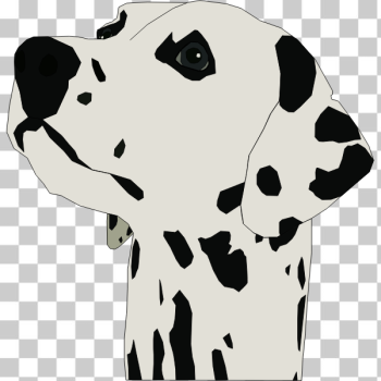 SVG Dalmatian dog portrait vector image SVG Dalmatian dog portrait vector image