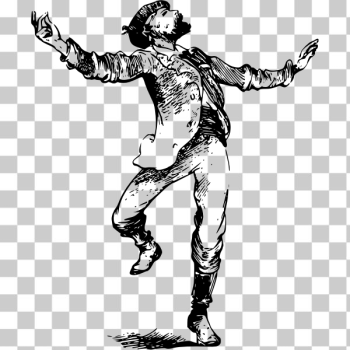 SVG Dancing man image