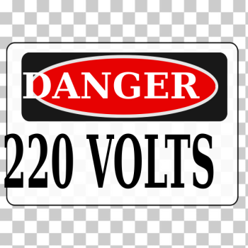 SVG Danger 220 volts sign vector image SVG Danger 220 volts sign vector image