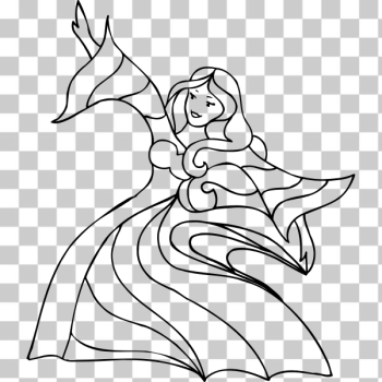 SVG Danseuse line drawing SVG Danseuse line drawing