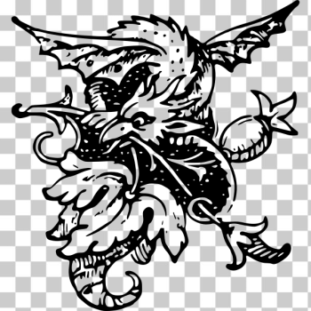 SVG Decorative dragon