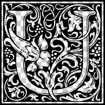 SVG Decorative letter U SVG Decorative letter U