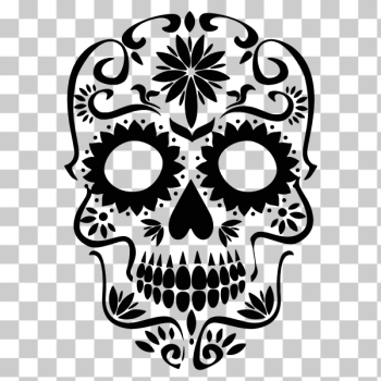 SVG Decorative skull silhouette