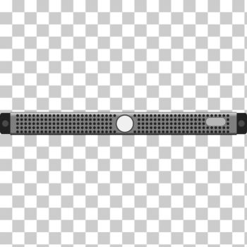 SVG Dell 1U server vector image SVG Dell 1U server vector image