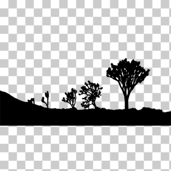 SVG Desert landscape silhouette SVG Desert landscape silhouette