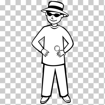 SVG Detective boy vector drawing SVG Detective boy vector drawing