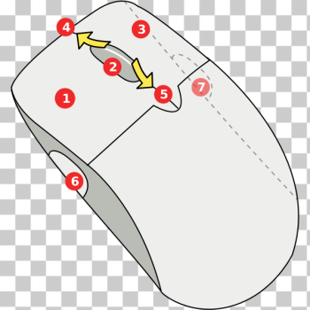 SVG Diagram of wireless mouse vector image SVG Diagram of wireless mouse vector image
