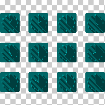 SVG Different time on clocks SVG Different time on clocks