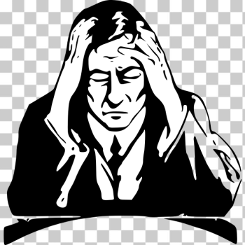 SVG Distressed man