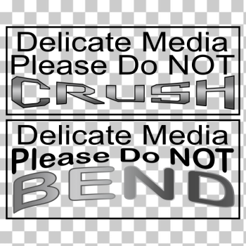SVG Do not bend sticker vector image SVG Do not bend sticker vector image