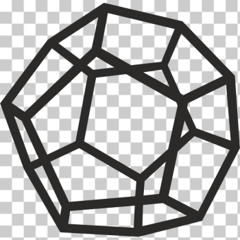 SVG Dodecahedron geometrical figure vector image SVG Dodecahedron geometrical figure vector image