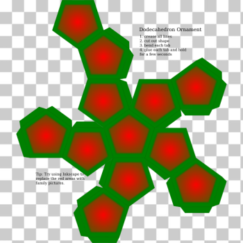 SVG dodecahedron ornament SVG dodecahedron ornament