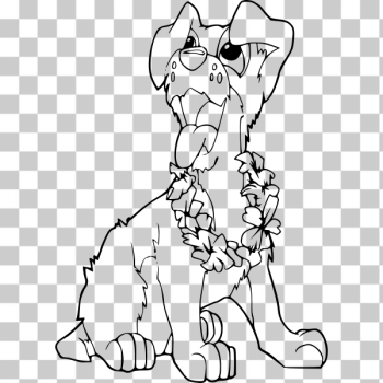 SVG Dog for coloring book vector drawing SVG Dog for coloring book vector drawing