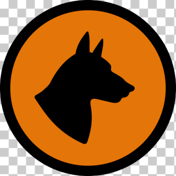 SVG Dog hazard symbol SVG Dog hazard symbol