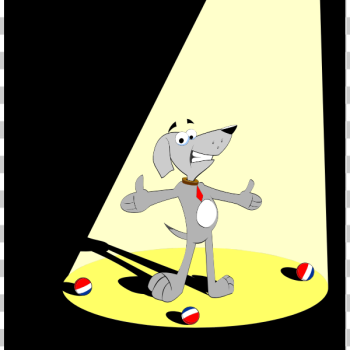 SVG Dog in the spotlight SVG Dog in the spotlight