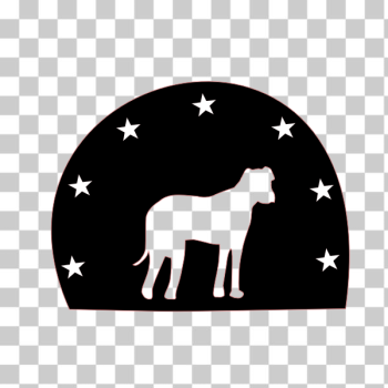 SVG Dog silhouette